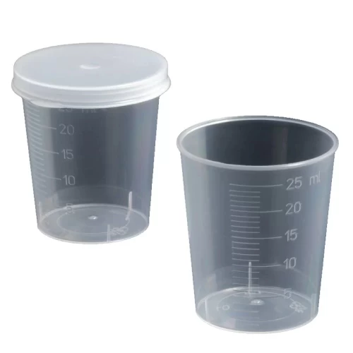 Tapa blanca vaso medicación 30 ml -> 75 unidades