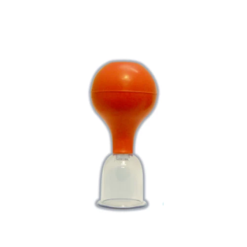 Ventosa de plástico con pera de goma 3,3 cm
