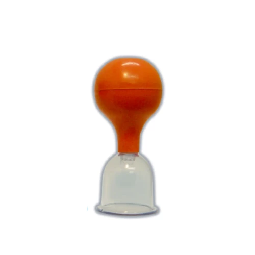 Ventosa de plástico con pera de goma 4 cm