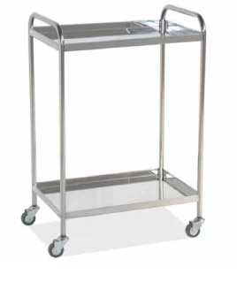 Mesa auxiliar con 2 rebordes y 2 empujadores