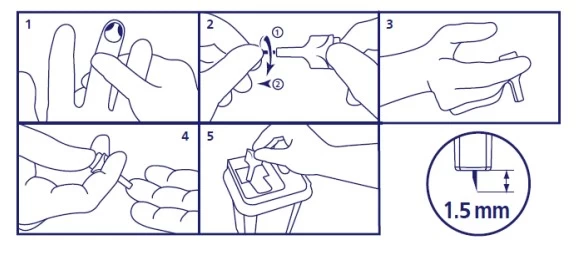 Lanceta seguridad 28G C/100