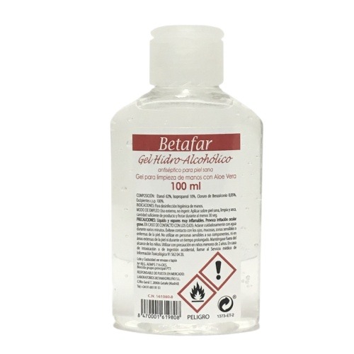 Gel antiséptico hidroalcohólico