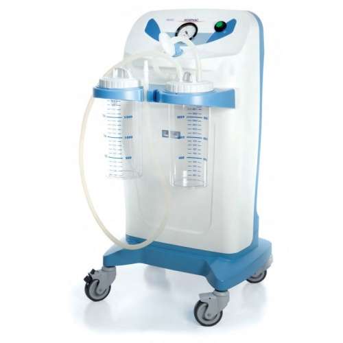 Aspirador quirúrgico con ruedas 60L/min con 2 frascos 2L NEW HOSPIVAC 350